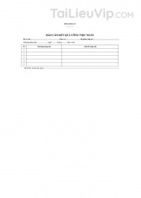 Mẫu báo cáo công việc hằng ngày PDF