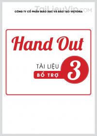 Bài tập Bổ trợ Tiếng Anh 3 (Chương trình mới)