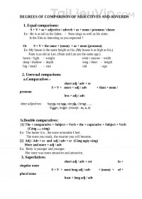 Bồi dưỡng học sinh giỏi Tiếng anh 8 - Chuyên đề Degrees of comparison of adjective and adverbs