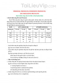 Đại từ nhân xưng, Đại từ sở hữu, Đại từ phản thân trong tiếng anh + bài tập kèm key đầy đủ nhất