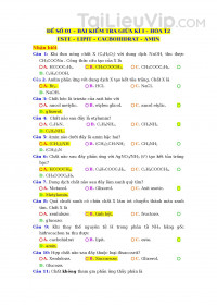 Đề thi giữa kì Hóa 12 (đề số 1)