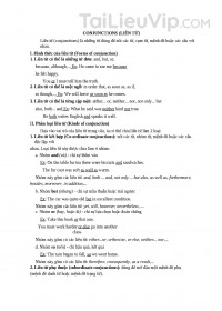 Liên Từ (Conjunctions) Trong Tiếng Anh ( lý thuyết chi tiết + bài tập có đáp án)