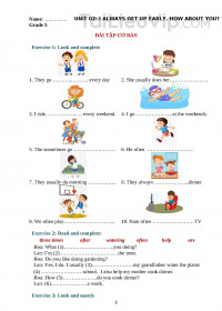 Ngữ Pháp và Bài Tập Tiếng Anh 5 Unit 2 (Chương trình mới)