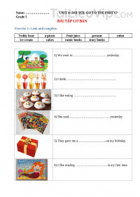 Ngữ Pháp và Bài Tập Tiếng Anh 5 Unit 4 (Chương trình mới)