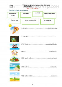 Ngữ Pháp và Bài Tập Tiếng Anh 5 Unit 5 (Chương trình mới)