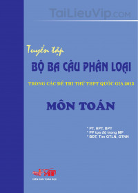 Tài liệu luyện đạt điểm 8 – 9 – 10 môn Toán THPT Quốc Gia
