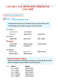 Tổng hợp các quy tắc đánh dấu trọng âm trong Tiếng Anh đầy đủ và dễ nhớ nhất